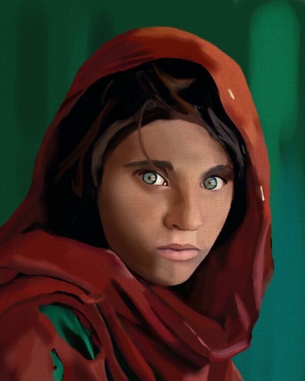 Emerald Gaze – Afghan Girl Rendition