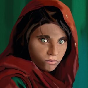 Emerald Gaze – Afghan Girl Rendition